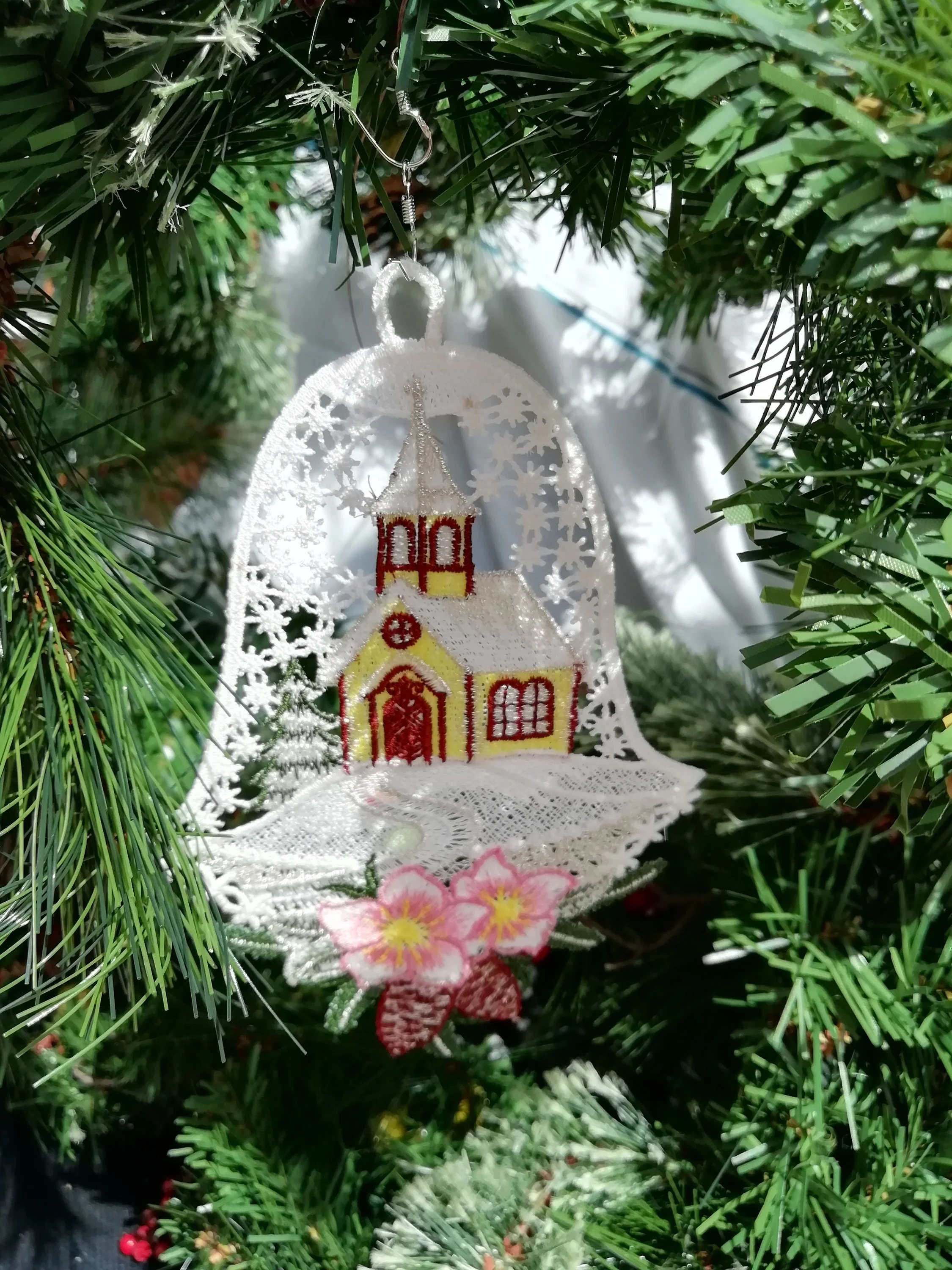 Christmas Bell, Church Bell, Free standing lace, Church decoration, Christmas decoration, Home decoration, Care Home decoration, Nursery - Image 8
