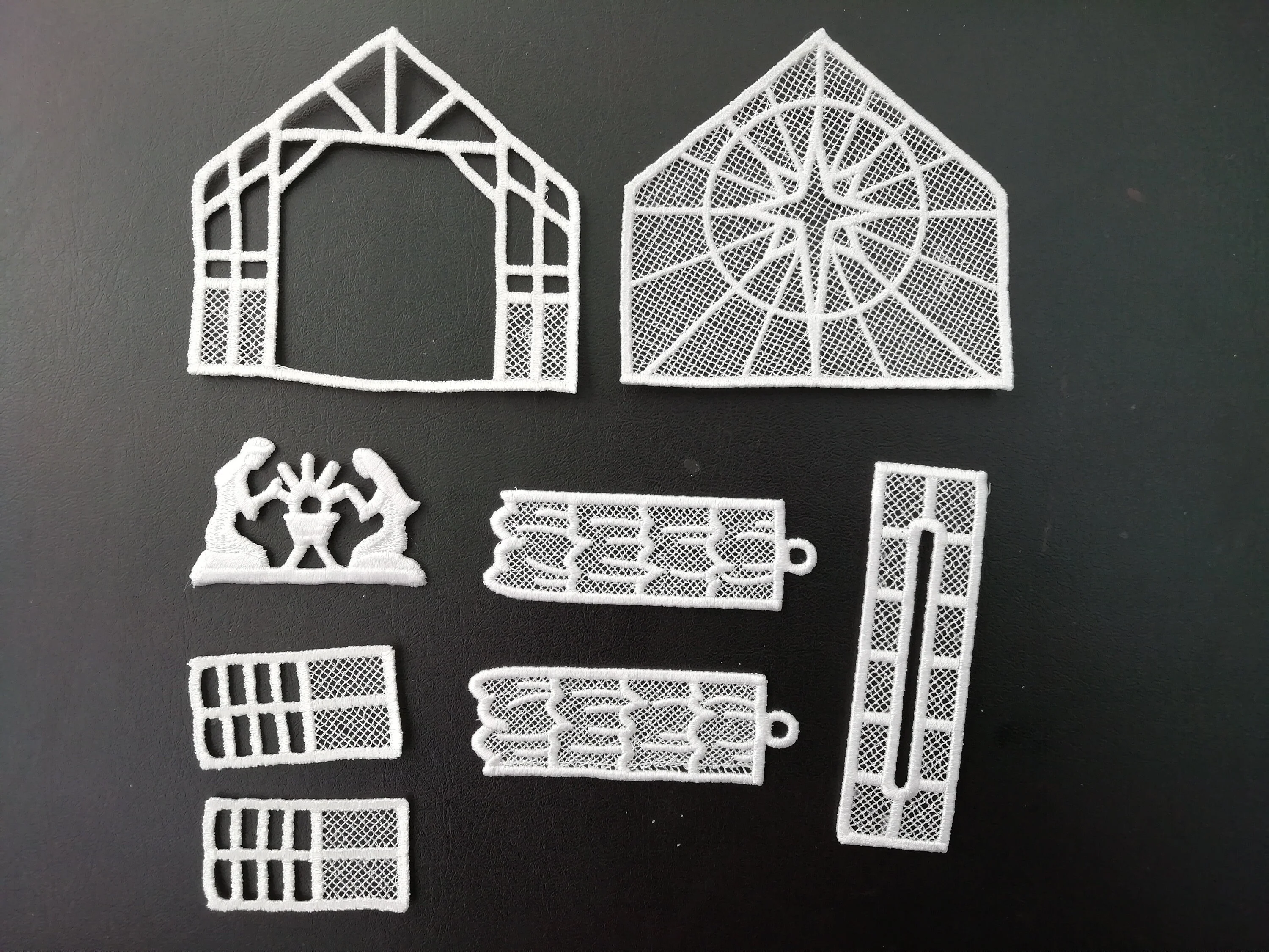 Nativity Scene kit, christmas lace, freestanding lace ornament, embroidery design, religious, artembroidery, bethlehem, christmas ornament - Image 4