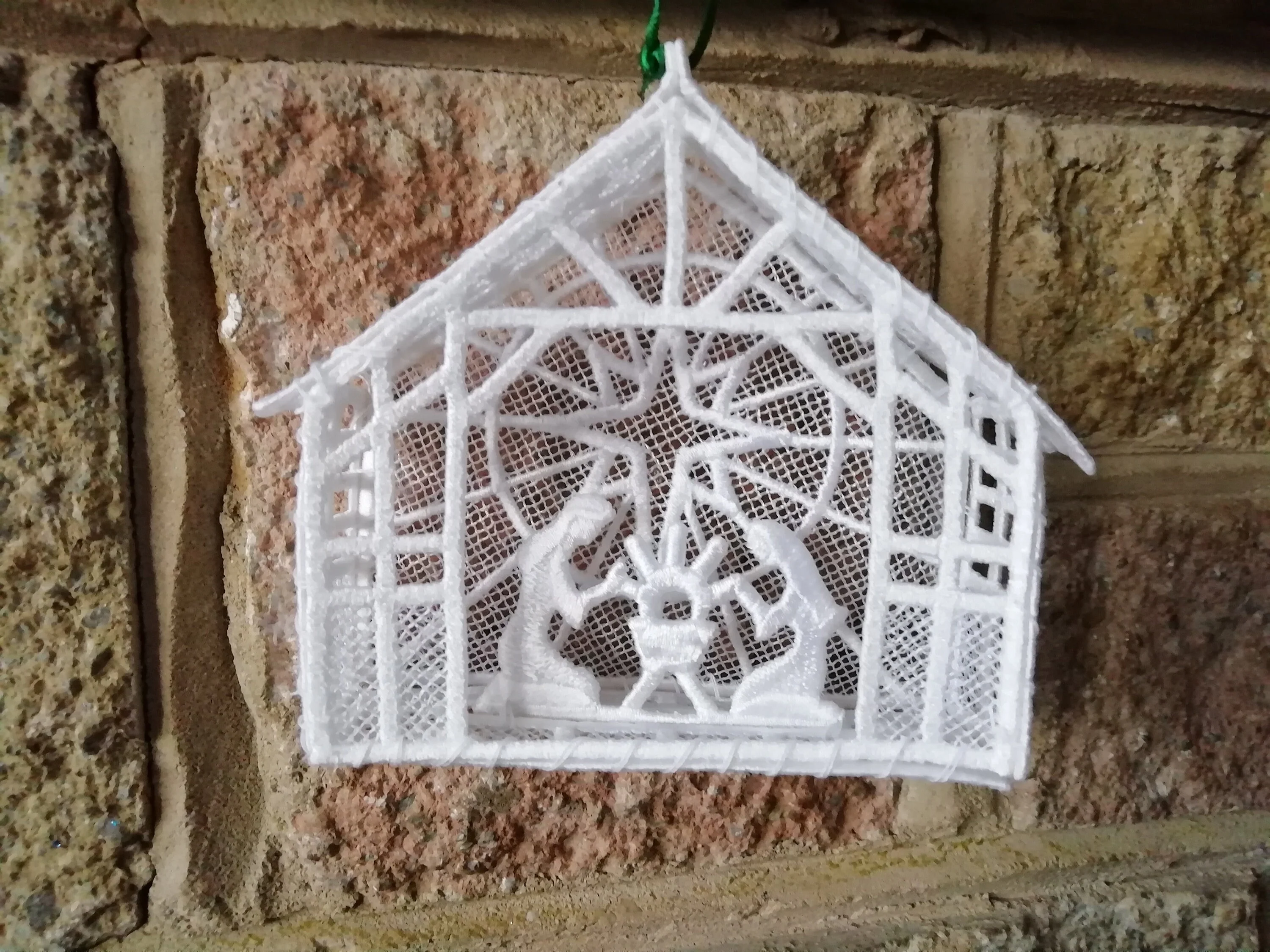 Nativity Scene kit, christmas lace, freestanding lace ornament, embroidery design, religious, artembroidery, bethlehem, christmas ornament - Image 6