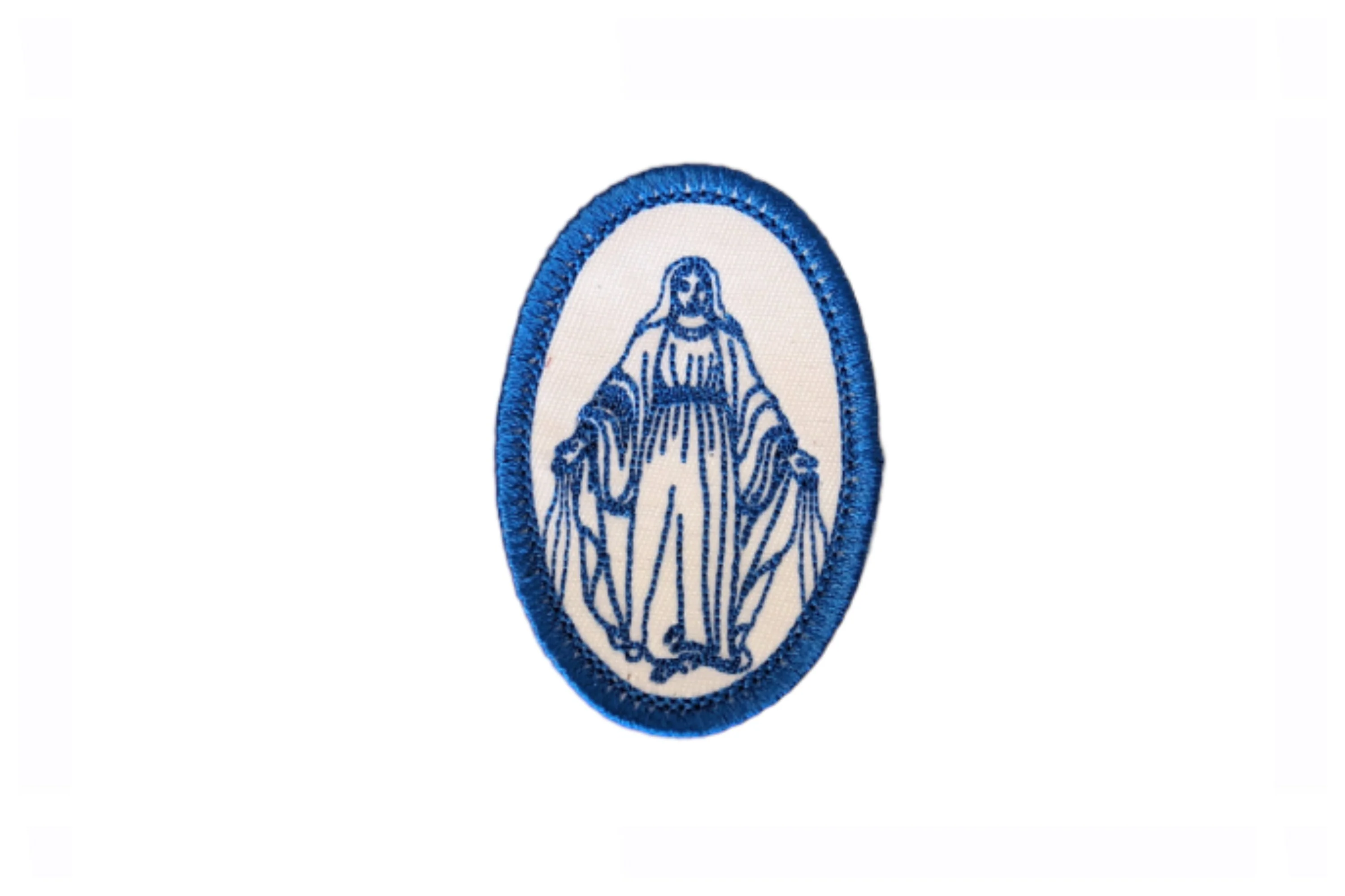 Our Lady of Grace badge, religious patch, iron on badge, sew on patch, embroidered badge, embroidered patch, Heart of Mary, pilgrimage - Image 6