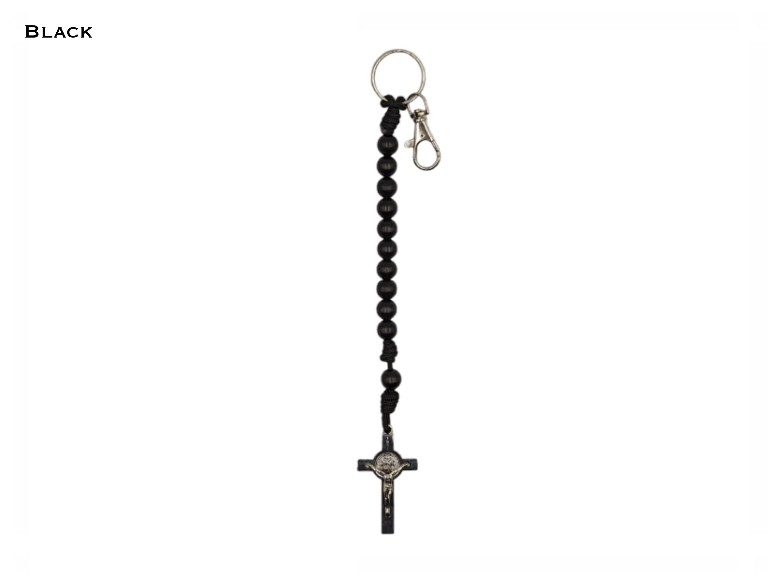 Paracord Rosary keyring, One decade metal & knot Rosary, Strong, Catholic Rosary, Pilgrimages, Knotted Rosary, Unbreakable, Waterproof - Image 6