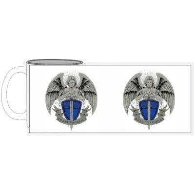 St Michael badge mug, Catholic Mug, Catholic gift, Stocking stuffer, Baptism, Holy Communion, Confirmation, Present - Image 6