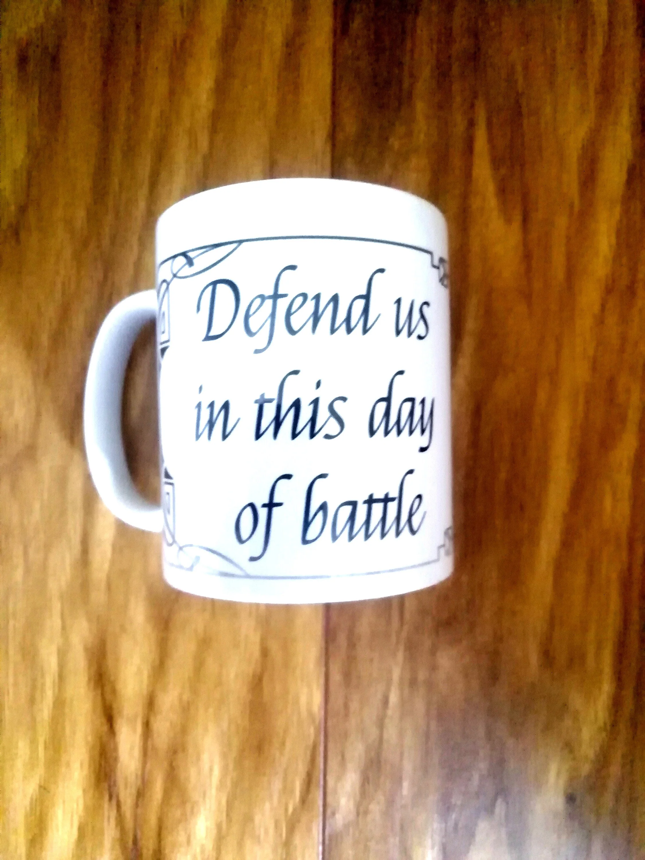 St Michael, Defend us in this day of battle,  Catholic Mug, Catholic gift, Stocking stuffer, Baptism, Holy Communion, Confirmation, Present - Image 4
