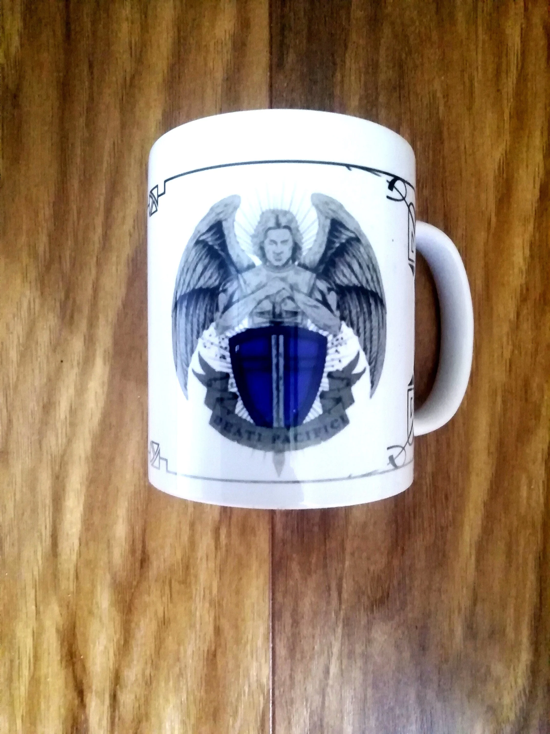 St Michael, Defend us in this day of battle,  Catholic Mug, Catholic gift, Stocking stuffer, Baptism, Holy Communion, Confirmation, Present - Image 5
