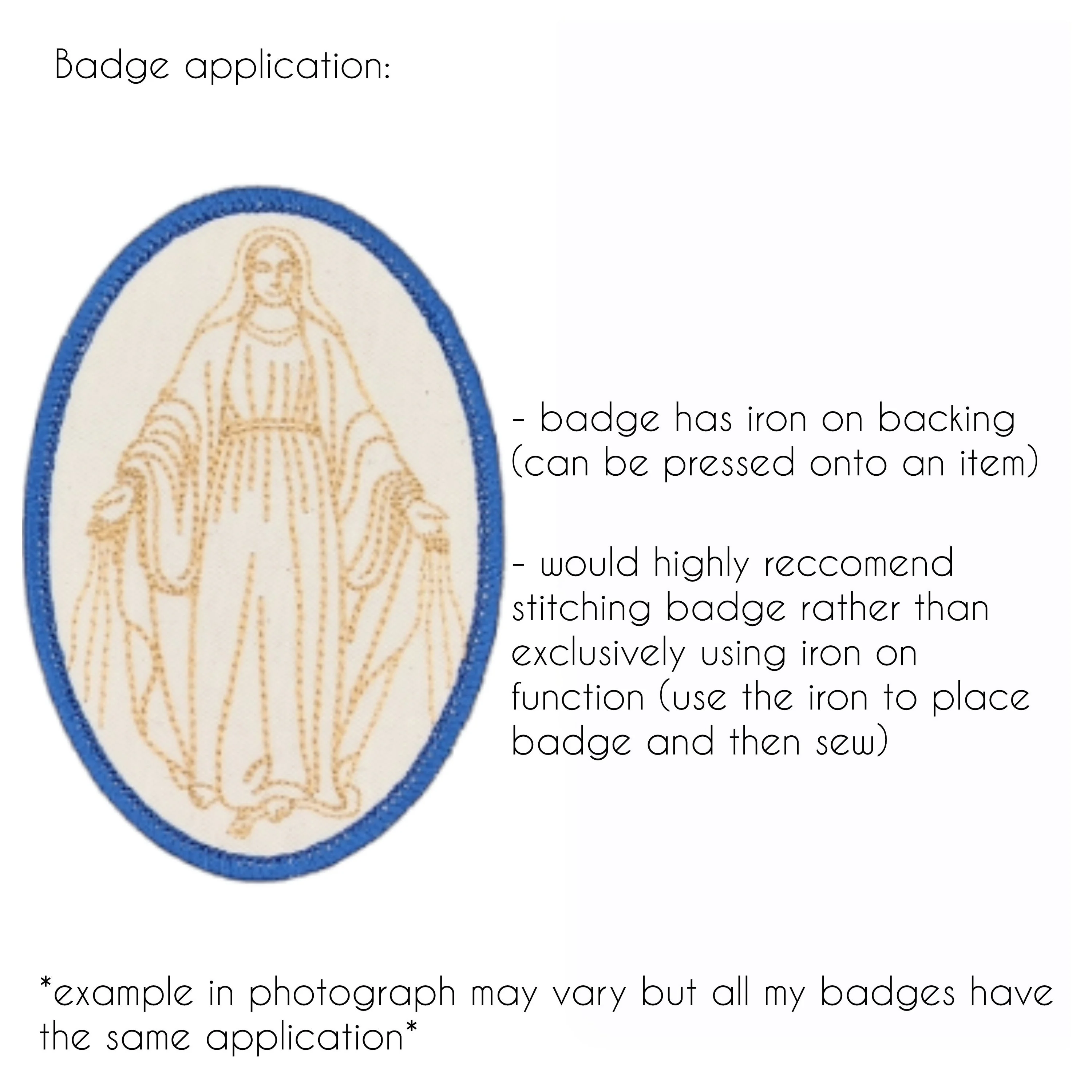 The Passionists badge, religious patch, iron on badge, sew on patch, Sacred heart, Paul of the Cross, Passion of Jesus, Blessed Virgin Mary - Image 3