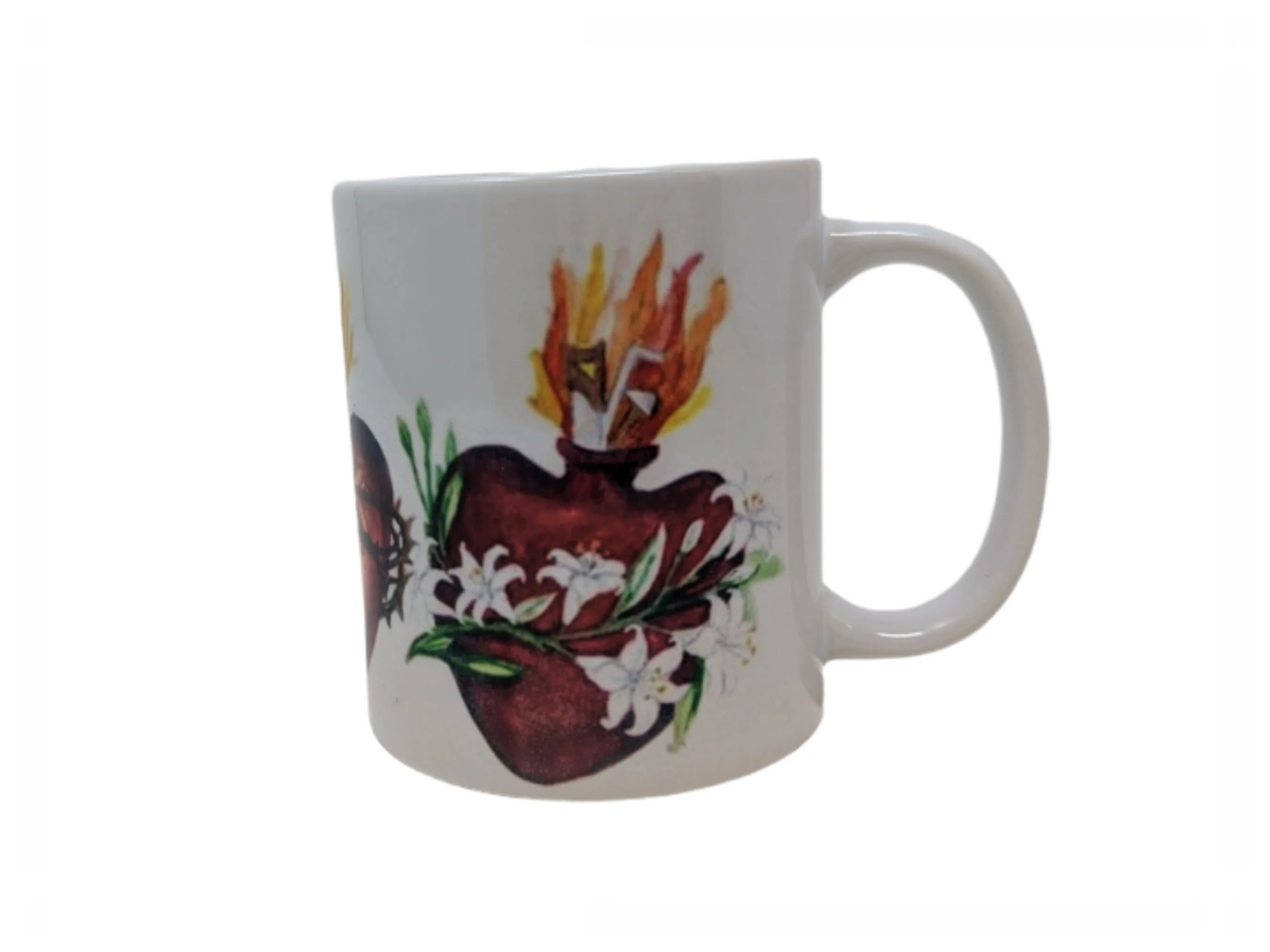 Three Sacred Hearts, Jesus, Mary and Joseph , Catholic Mug, Catholic gift, Stocking stuffer, Baptism, Holy Communion, Confirmation, Present - Image 3