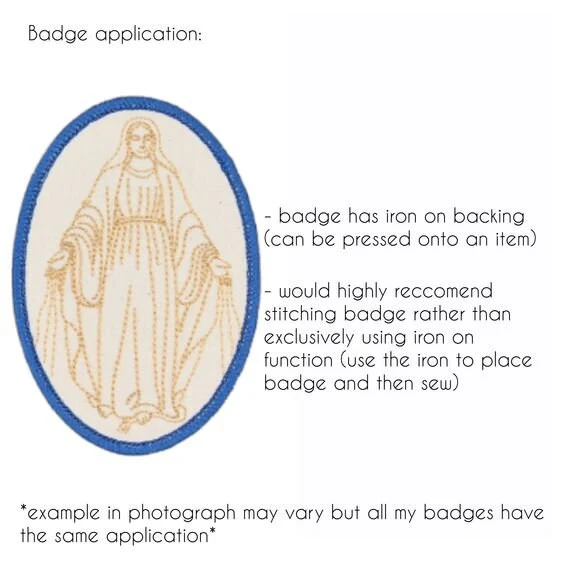 Via Francigena badge, religious patch, iron on badge, sew on patch, embroidered badge, embroider patch, Way to Rome, Road to Rome pilgrimage - Image 3